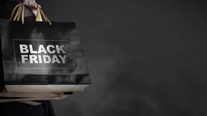 Torba na zakupy z napisem: Black Friday