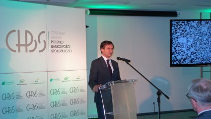 Mirosław Skiba, prezes zarządu SGB-Banku SA na otwarciu Centrum Historii Polskiej Bankowości Spółdzielczej