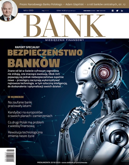 Miesięcznik Finansowy BANK - maj 2019 - Okładka