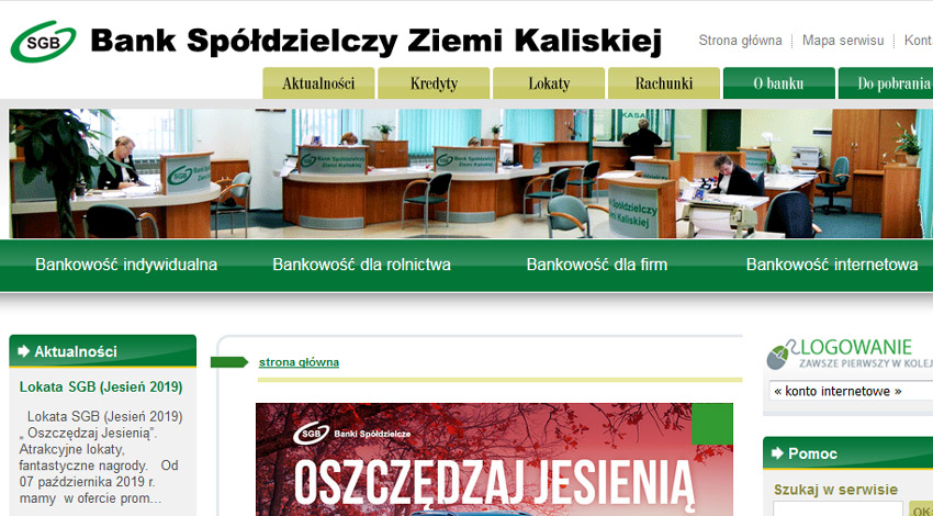 Bank-Spóldzielczy-Ziemi-Kaliskiej - print screen strony www banku