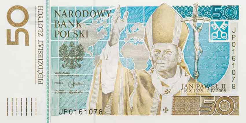 Pierwszy Polski banknot kolekcjonerski poświęcony Janowi Pawłowi II