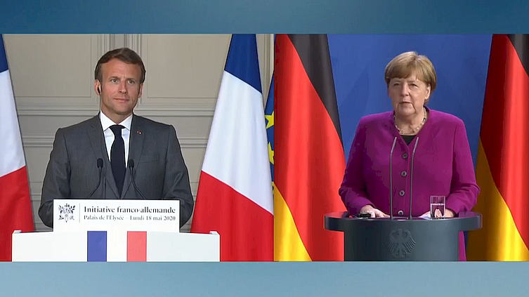 Macron i Merkel: 500 mld euro na unijny fundusz odbudowy po pandemii COVID-19