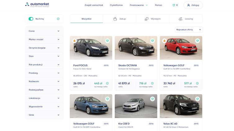 PKO BP uruchomił Automarket, internetową platformę do zakupu samochodów