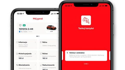 Aplikacja mobilna Toyota Bank