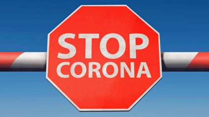 Znak: stop koronawirus