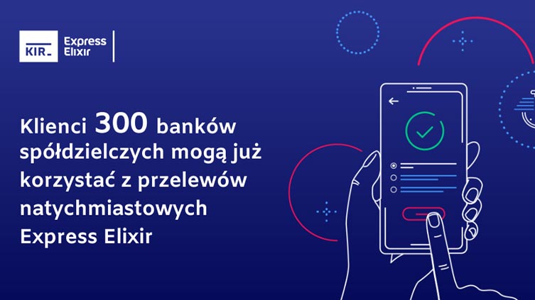 Przelewy natychmiastowe Express Elixir już w 300 bankach spółdzielczych