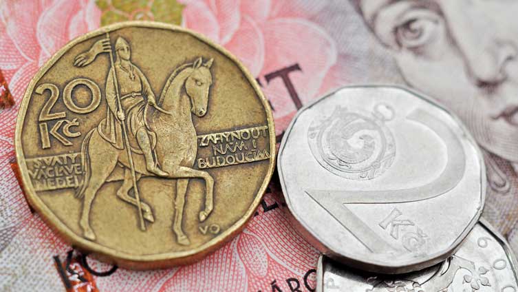 Czechy: bank centralny po raz drugi z rzędu nie zmienia wysokości stóp procentowych; kurs korony w dół