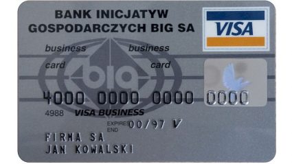 karty płatnicze, pierwsza karta płatnicza w Polsce.