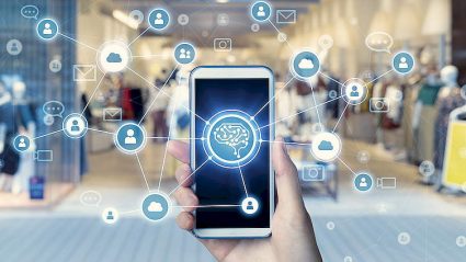 sztuczna inteligencja, smartfon i wirtualna sieć marketingowa