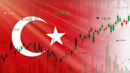 Flaga Turcji i indeksy giełdowe