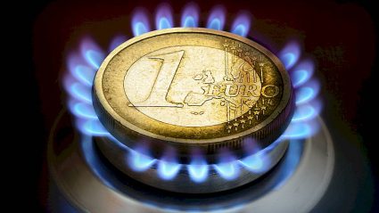 palnik gazowy, euro moneta