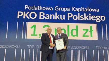 Minister finansów Tadeusz Kościński i prezes PKO BP Jan Emeryk Rościszewski
