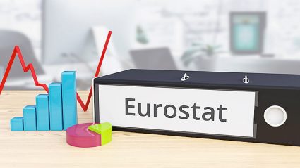 segregator z napisem Eurostat