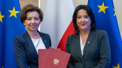 Minister Marlena Maląg i wiceminister Anita Czerwińska