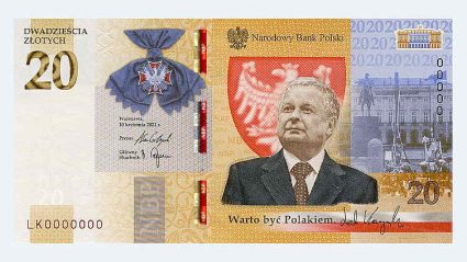 Banknot „Lech Kaczyński. Warto być Polakiem”