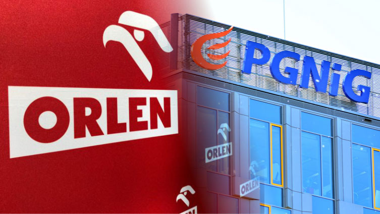 PKN Orlen i PGNiG podpisały plan połączenia; kurs PKN Orlen spada o ok. 1 proc., a PGNiG rośnie o ok. 13 proc