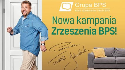 Tomasz Jakubiak, baner reklamowy BPS