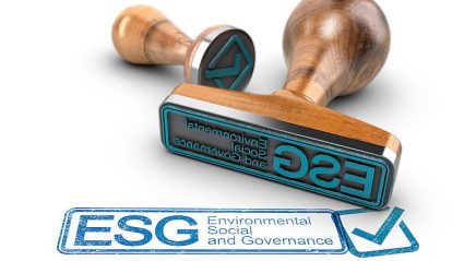 pieczątka z napisem ESG