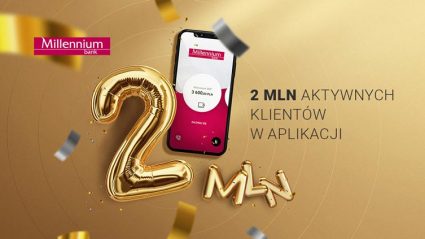 2 mln użytkowników aplikacji mobilnej Banku Millennium