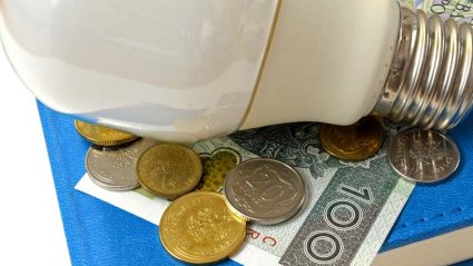 Ceny prądu - żarówka i polskie pieniądze