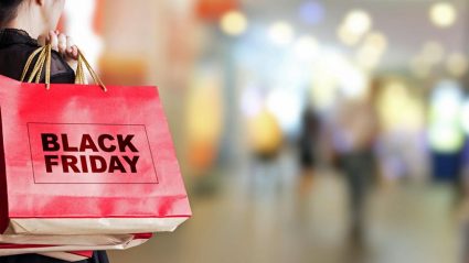 Black Friday - torba na zakupy i napis