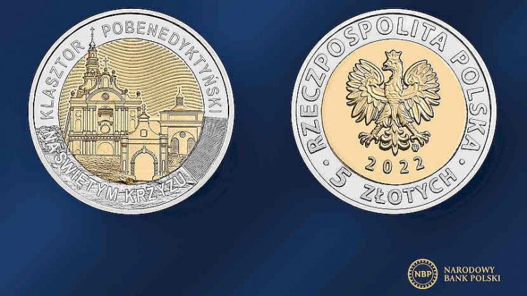 moneta okolicznościowa z serii „Odkryj Polskę” – „Klasztor pobenedyktyński na Świętym Krzyżu”.