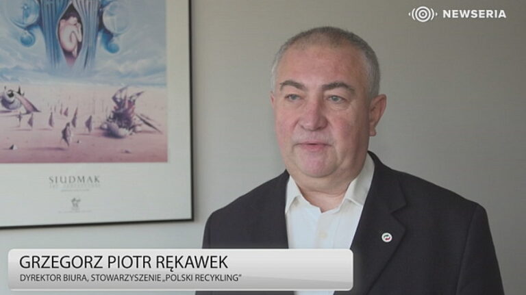Grzegorz Piotr Rękawek, dyrektor biura Stowarzyszenia „Polski Recykling”.