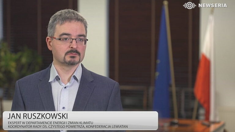 Jan Ruszkowski, koordynator Rady ds. Czystego Powietrza, ekspert w Departamencie Energii i Zmian Klimatu Konfederacji Lewiatan.