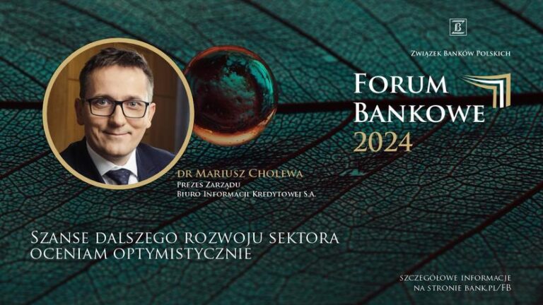 Forum Bankowe 2024 dr Mariusz Cholewa, BIK